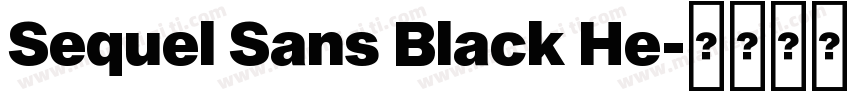 Sequel Sans Black He字体转换